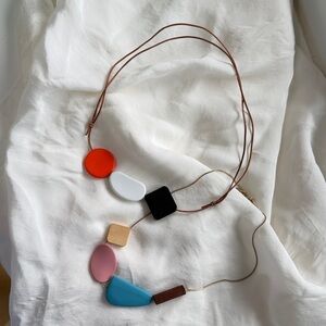 Colorful Geometric Pendant Necklace